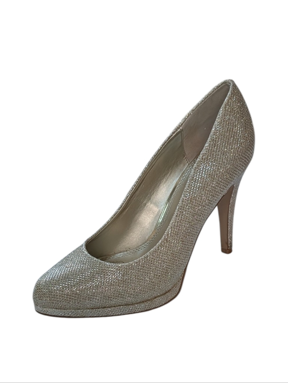 Kelly And Katie, Nightingale, Champagne Sparkle Pumps. Size 8